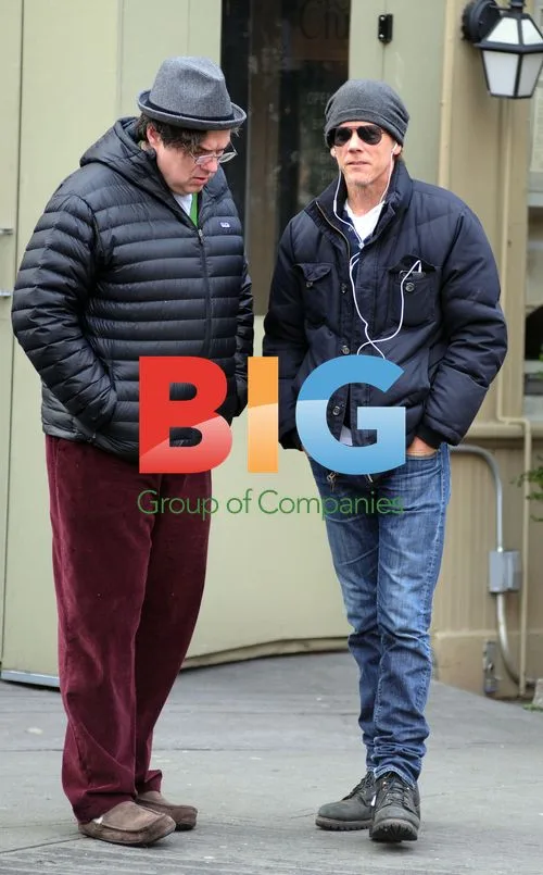 Oliver Platt and Kevin Bacon in West Village, NYC