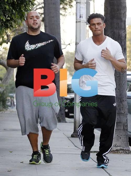 Pauly D Jogging with Pal in LA
