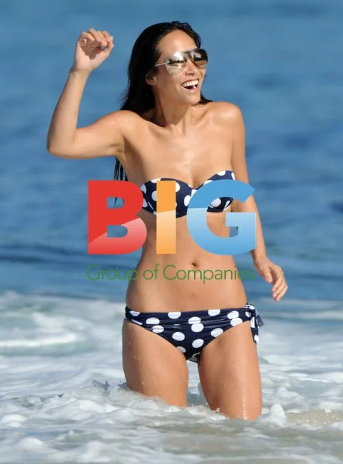 Myleene Klass Jet-skiing in Caribbean