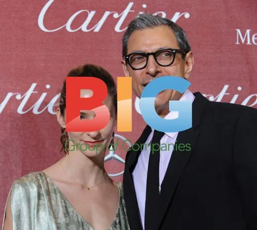 Jeff Goldblum and Emily Livingston at Palm Springs Film Festival
