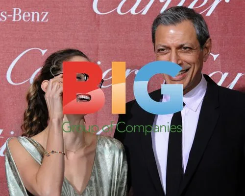 Jeff Goldblum and Emily Livingston at Palm Springs Film Festival