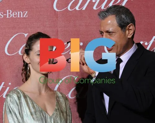 Jeff Goldblum and Emily Livingston at Palm Springs Film Festival