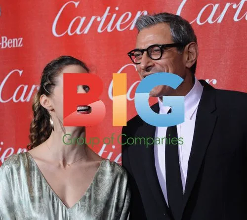 Jeff Goldblum and Emily Livingston at Palm Springs Film Fest