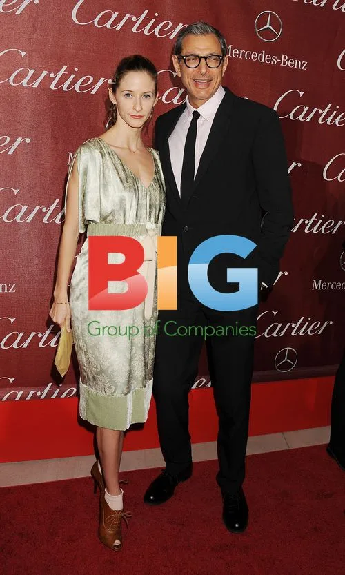 Emilie Livingston and Jeff Goldblum at Palm Springs Film Festival