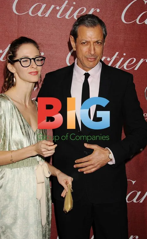 Emilie Livingston and Jeff Goldblum at Palm Springs Film Festival