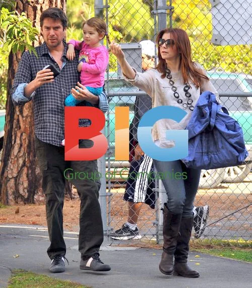 Alyson Hannigan and family at park