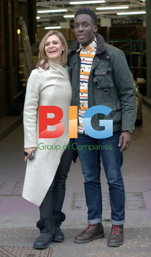 Andy Akinwolere and Maria Filippov at ITV Studios