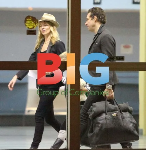 Kate Moss and Family at Airport