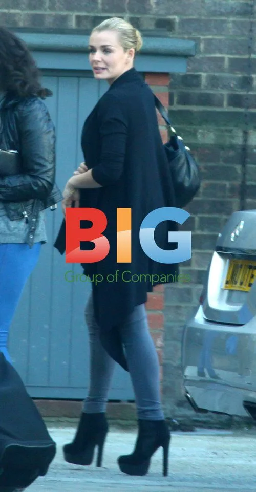 Katherine Jenkins arrives at recording studio