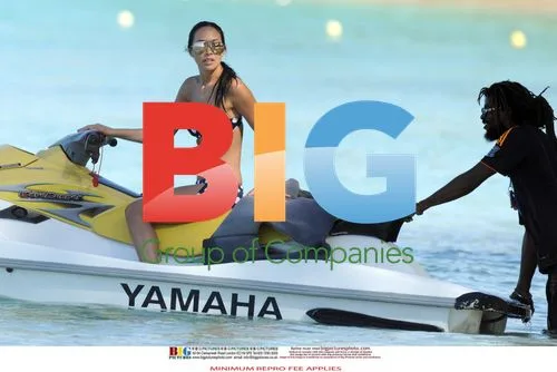 Myleene Klass on Jet Ski in Caribbean