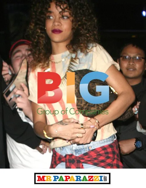 Rihanna at Laker Basketball Game