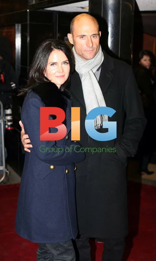 Liza Marshall and Mark Strong at Shame Gala