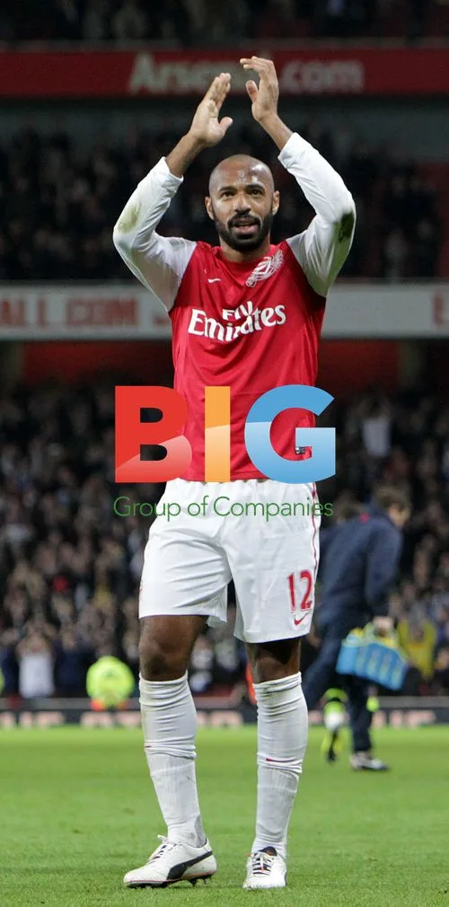 Thierry Henry Celebrates Arsenal Return