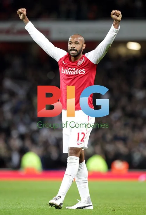 Thierry Henry Celebrates Arsenal Win