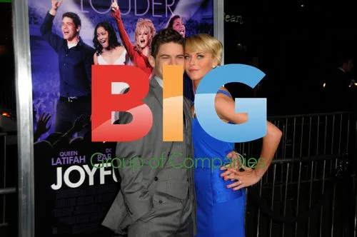 Jeremy Jordan and Ashley Spencer at 'Joyful Noise' LA Premiere
