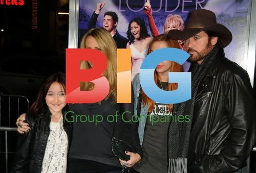 Cyrus Family at 'Joyful Noise' Premiere