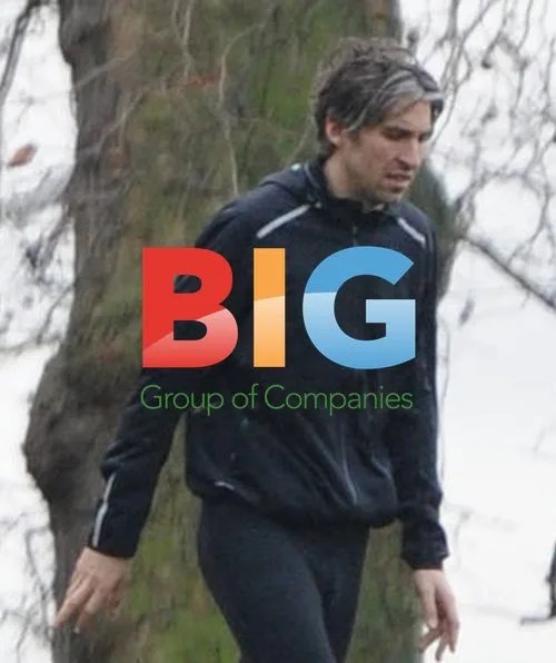 George Lamb exercising with personal trainer