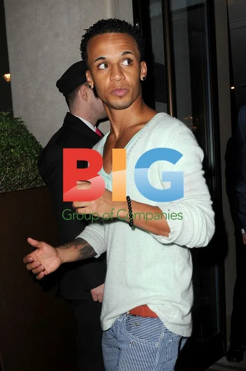 JLS Band Members Depart London Hotel