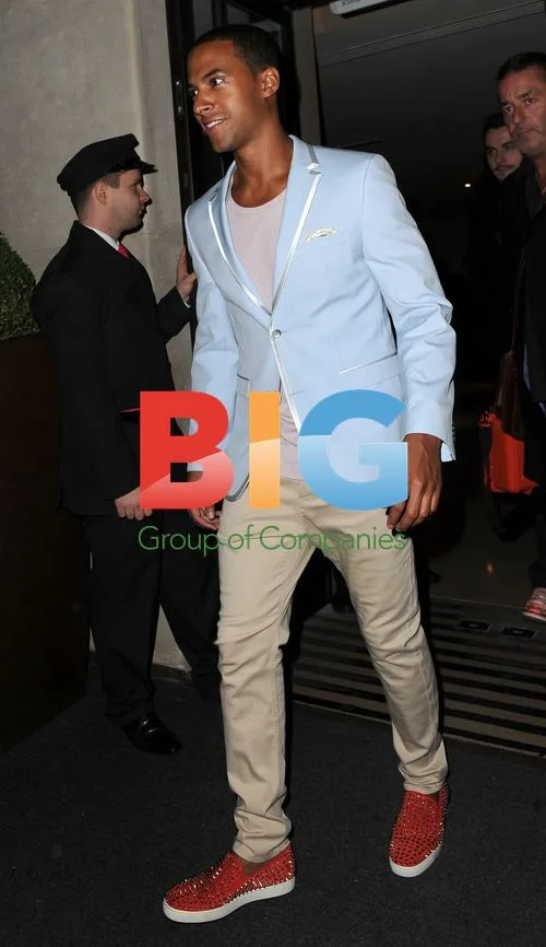 JLS Band Members Leaving Mayfair Hotel