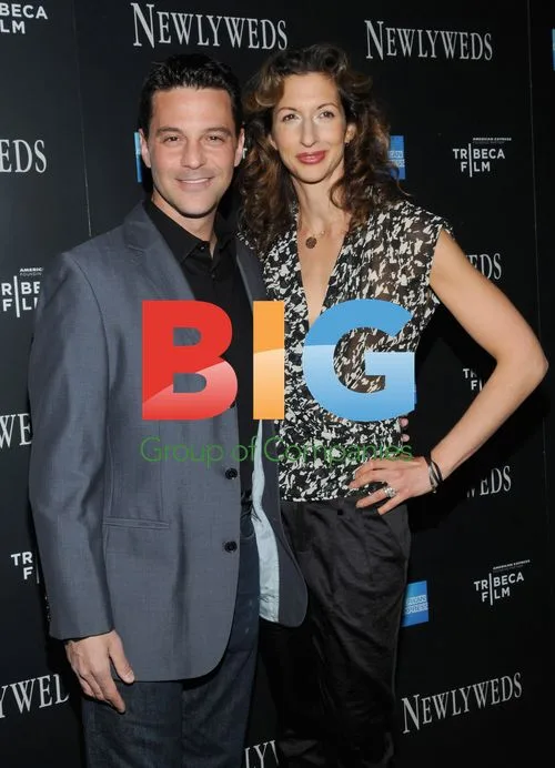 David Alan Basche and Alysia Reiner at 'Newlyweds' premiere