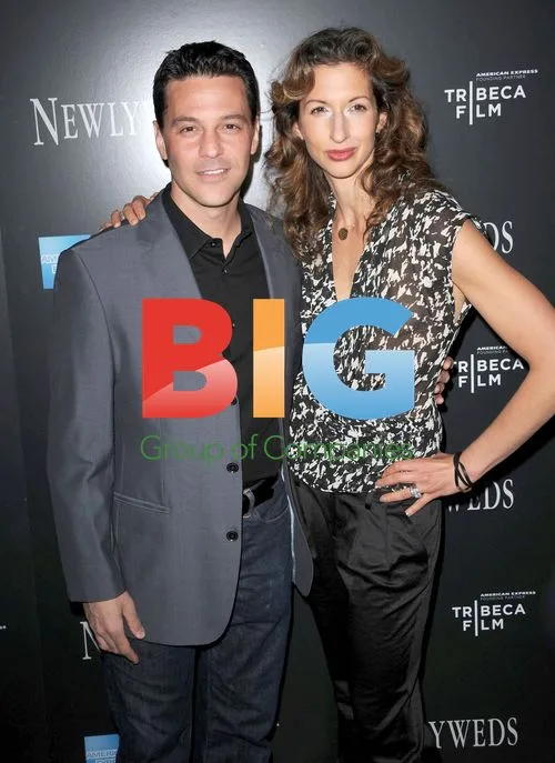 David Alan Basche and Alysia Reiner at "Newlyweds" Premiere