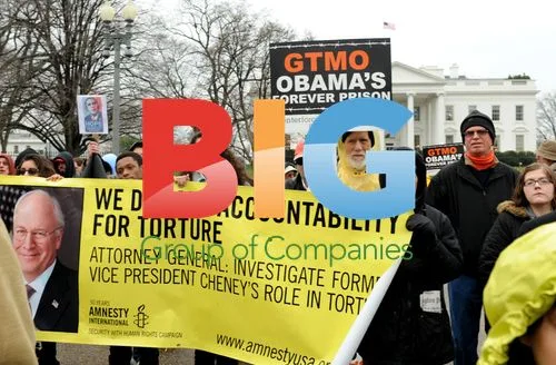 Protesters at Guantanamo Bay Detention Camp Anniversary