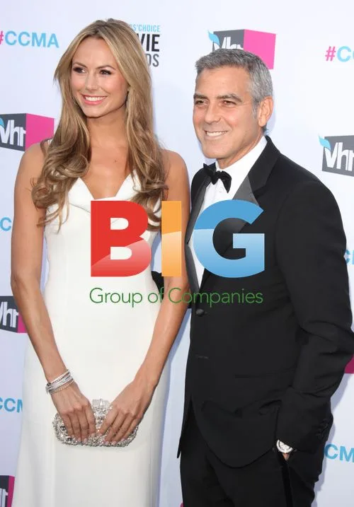 Stacey Keibler and George Clooney at Critics\' Choice Movie Awards