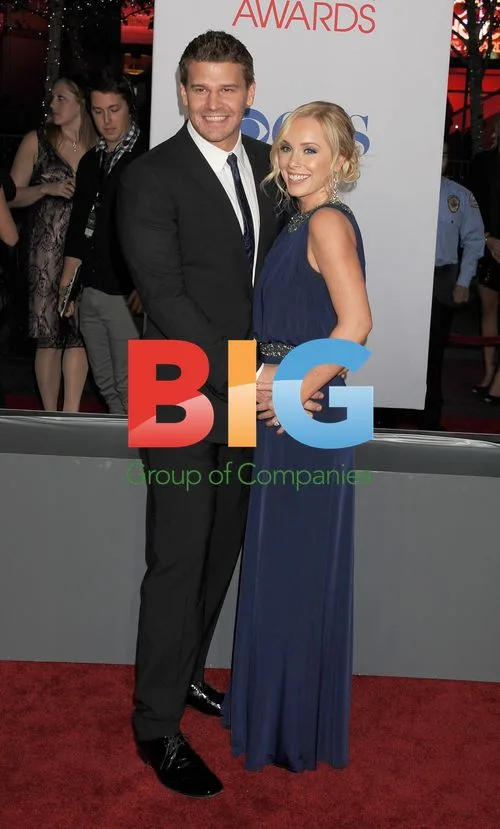 David Boreanaz and Jaime Bergman at People's Choice Awards 2012