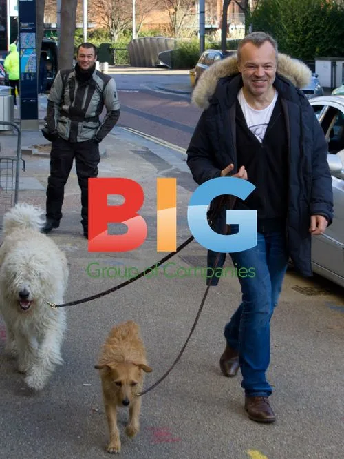 Graham Norton Walking Dogs in London