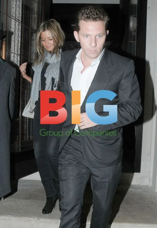 Holly Valance and Nick Candy Leaving Restaurant