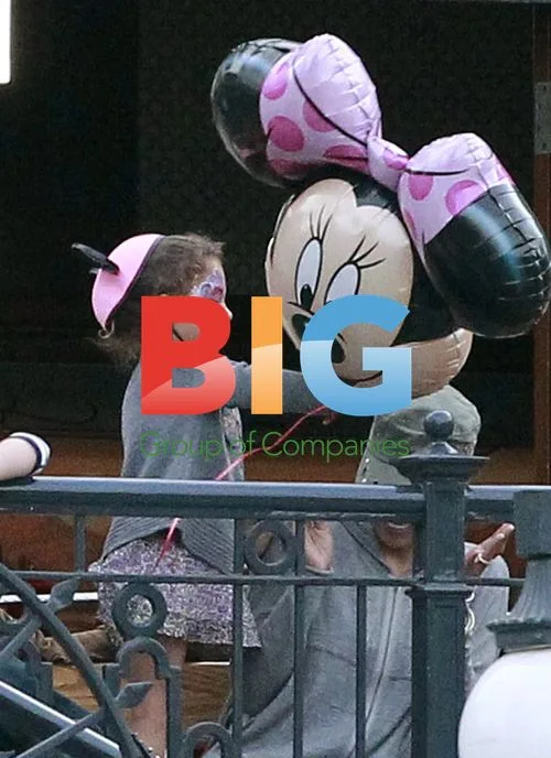 Halle Berry and family at Disneyland