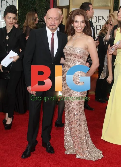 Ben Kingsley and Daniela Lavender at 69th Golden Globes