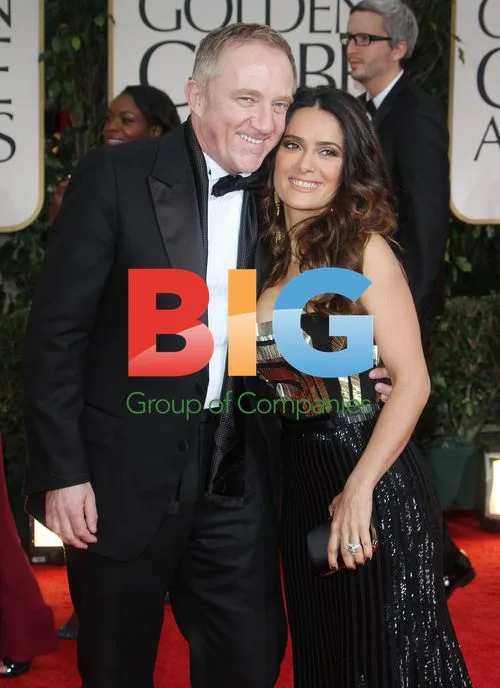 Salma Hayek and Francois-Henri Pinault at Golden Globes