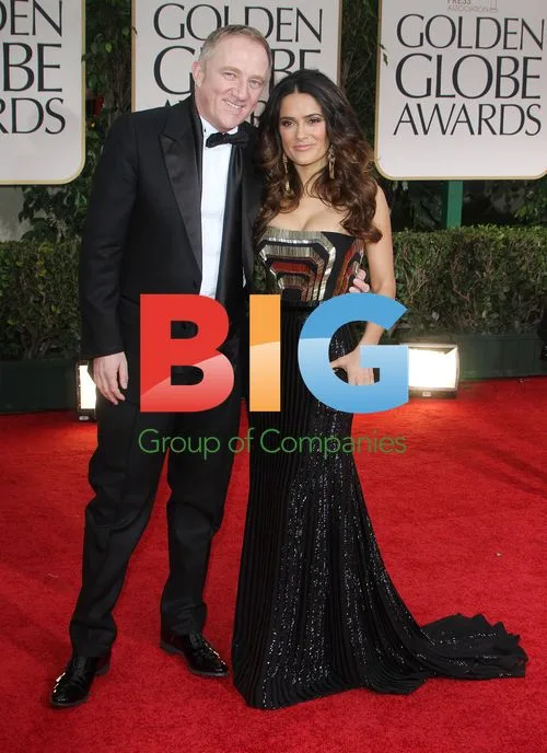 Salma Hayek and Francois-Henri Pinault at Golden Globes