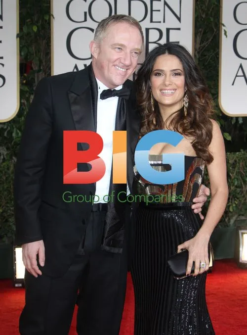 Salma Hayek & Francois-Henri Pinault at Golden Globes