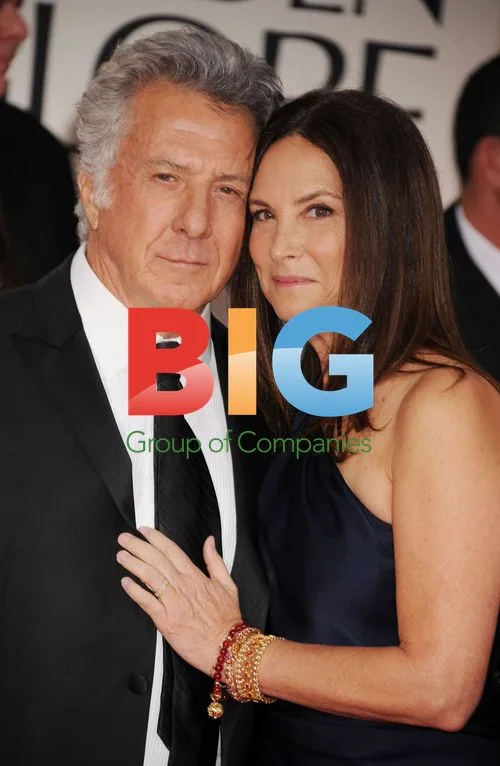 Dustin Hoffman and Lisa Gottsegen at Golden Globes