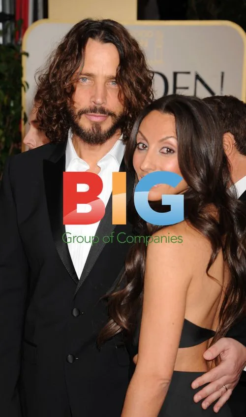 Chris Cornell and Vicky Karayiannis at the 69th Golden Globe Awards