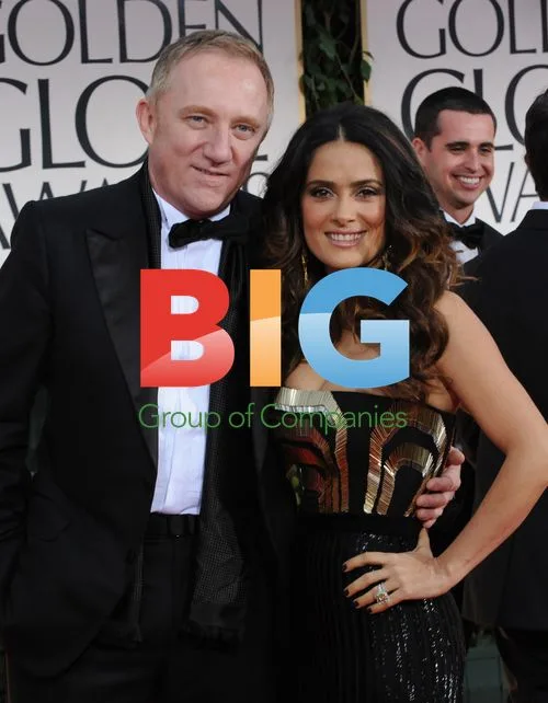 Salma Hayek and Francois-Henri Pinault at Golden Globes