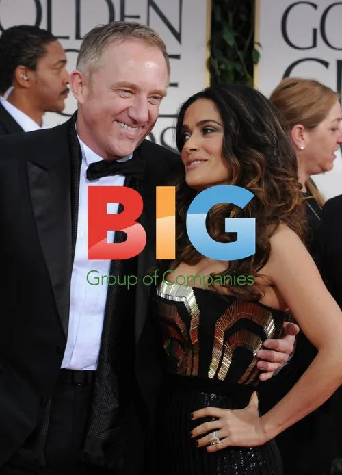 Salma Hayek & Francois-Henri Pinault at Golden Globes