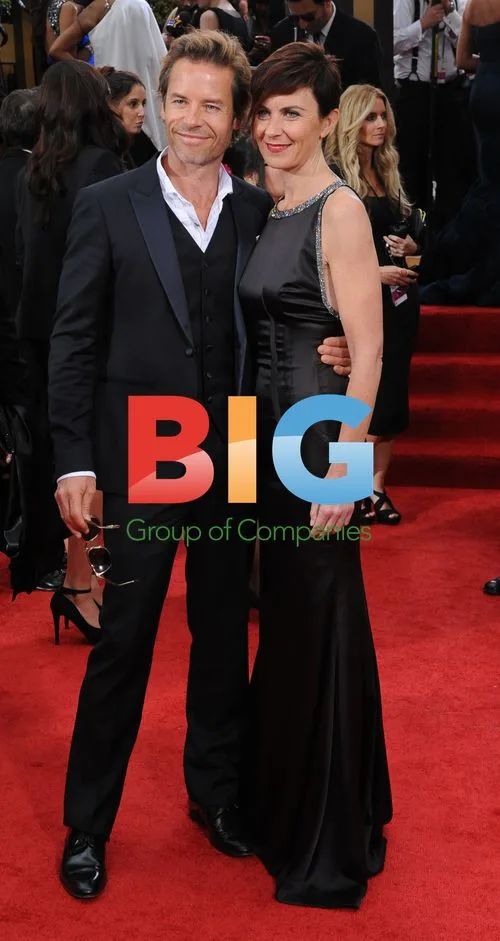 Guy Pearce and Kate Mestitz at Golden Globes