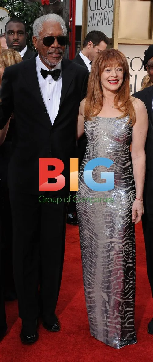 Morgan Freeman and Francis Fisher at 69th Golden Globes