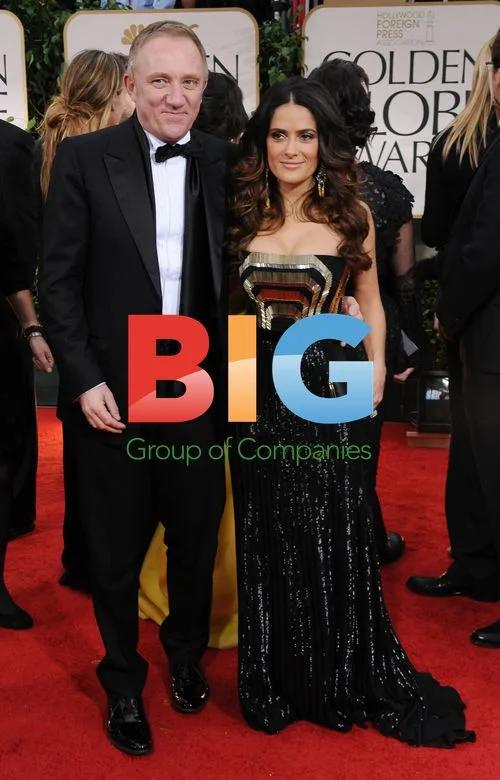 Salma Hayek and Francois-Henri Pinault at 69th Golden Globe Awards