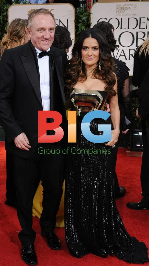 Salma Hayek and Francois-Henri Pinault at Golden Globes