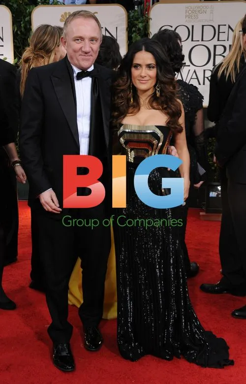 Salma Hayek and Francois-Henri Pinault at Golden Globes