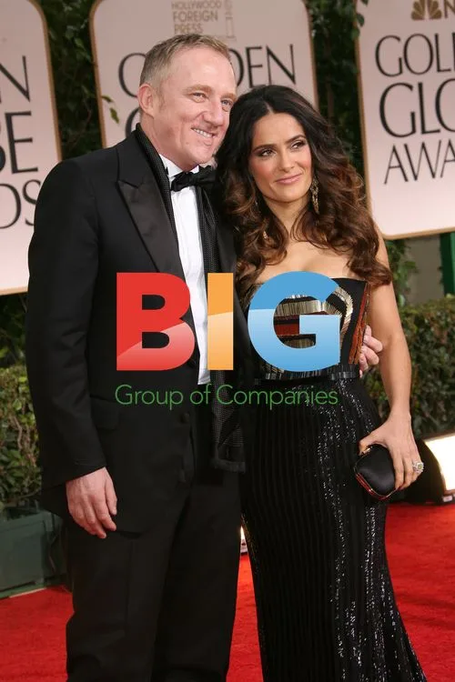 Salma Hayek and Francois-Henri Pinault at Golden Globes