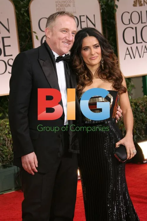 Salma Hayek and Francois-Henri Pinault at Golden Globes