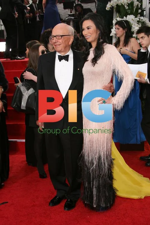 Rupert and Wendi Murdoch at Golden Globes