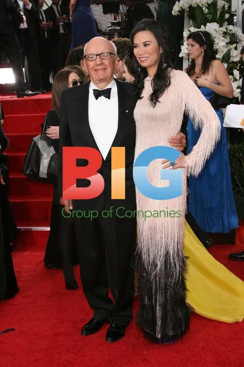 Rupert and Wendi Murdoch at Golden Globes