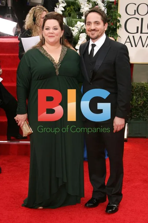Melissa McCarthy and Ben Falcone at Golden Globes