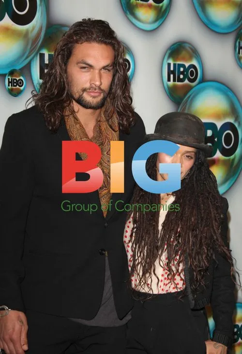 Jason Momoa and Lisa Bonet at Golden Globe Party